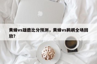 黄蜂vs雄鹿比分预测，黄蜂vs鹈鹕全场回放？