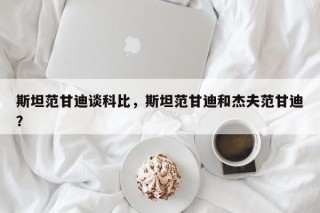 斯坦范甘迪谈科比，斯坦范甘迪和杰夫范甘迪？