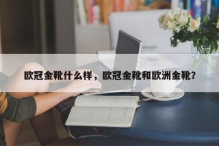 欧冠金靴什么样，欧冠金靴和欧洲金靴？